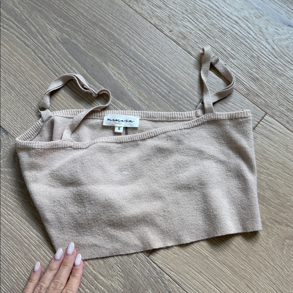 Tan crop top